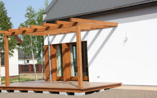 2 DOM BEZ POZWOLENIA Z ELEWACJĄ 94M² CAS 130 „SZAFRANKI”_