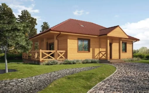 2 DOM DREWNIANY, Z TARASEM CAS 94 „RUDNIK”_