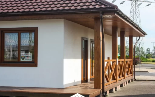 DOM parterowy DREWNIANY, Z TARASEM CAS 94 „RUDNIK” taras_