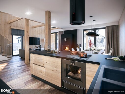 DOM SZKIELETOWY 111,38 M2 – DOMY W STYLU – WERANDA DR-S 09